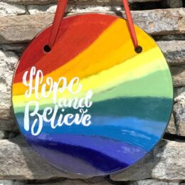 Rainbow Hanging Discs